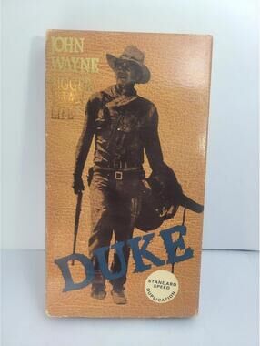 Duke  - John Wayne Bigger Than Life VHS Tape, Color/Black and White